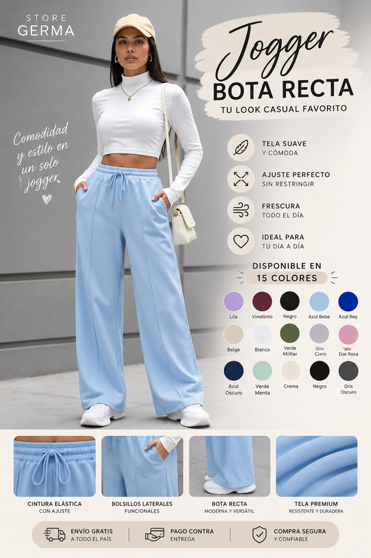 Jogger bota recta